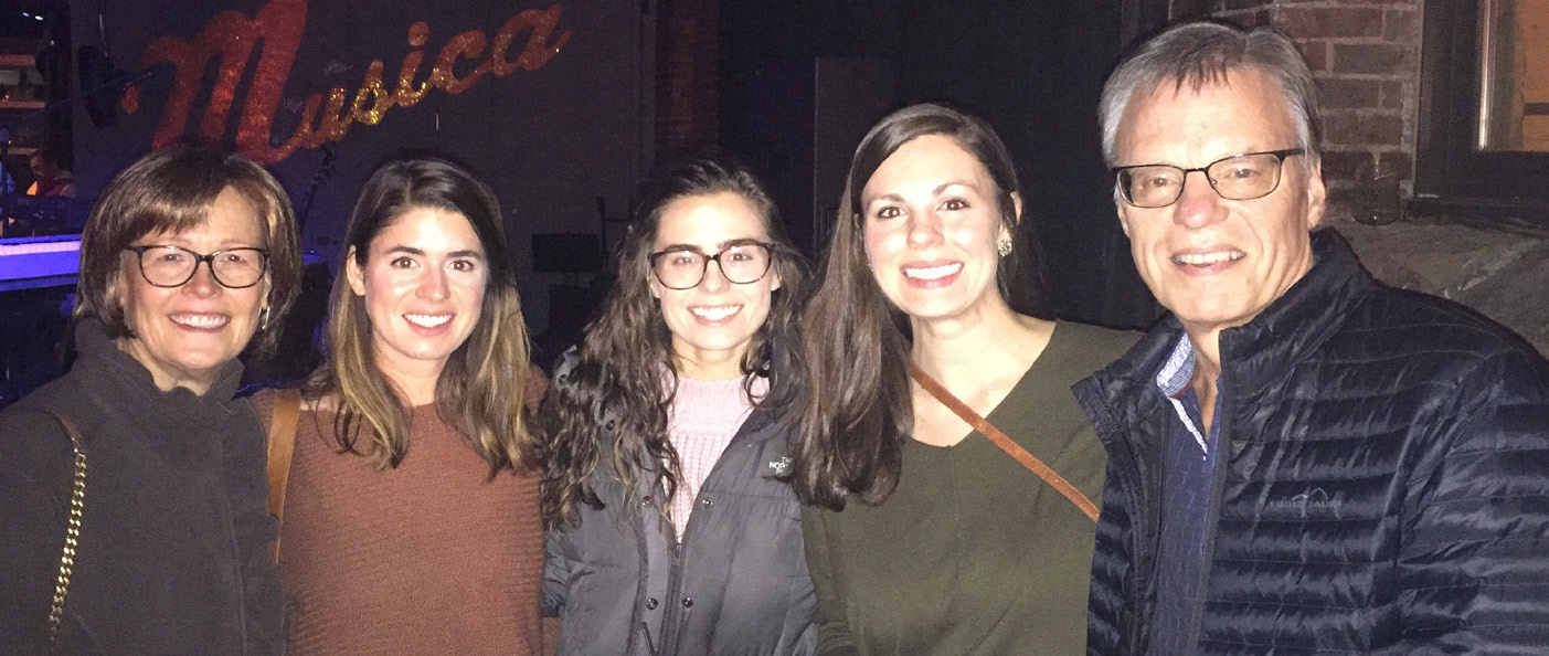 Left to right: Linda Platt, Leah Wolosiansky, Adriana Platt, Amanda Laurich, and Andy Platt